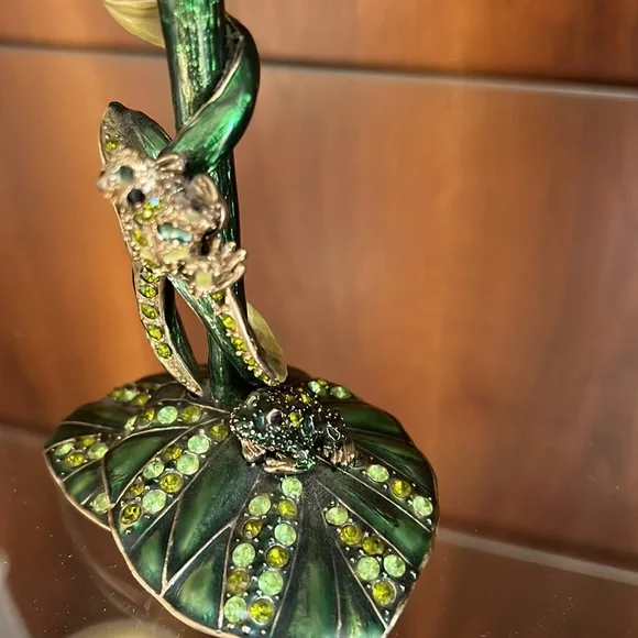 Amazing candle holder with stones and frogs - Picture 6 of 6